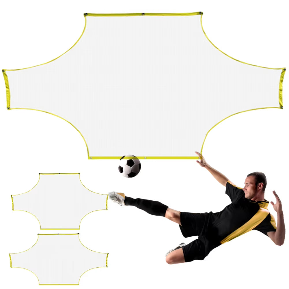 5/7 Person Goalshot Soccer Goal Target Training Aid Goalkeeper Football Goal Net Soccer Field Net for Scoring and Finishing