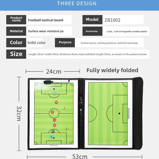 Soccer Tactics Board Football Coaching Training Strategy Teaching Magnet Master